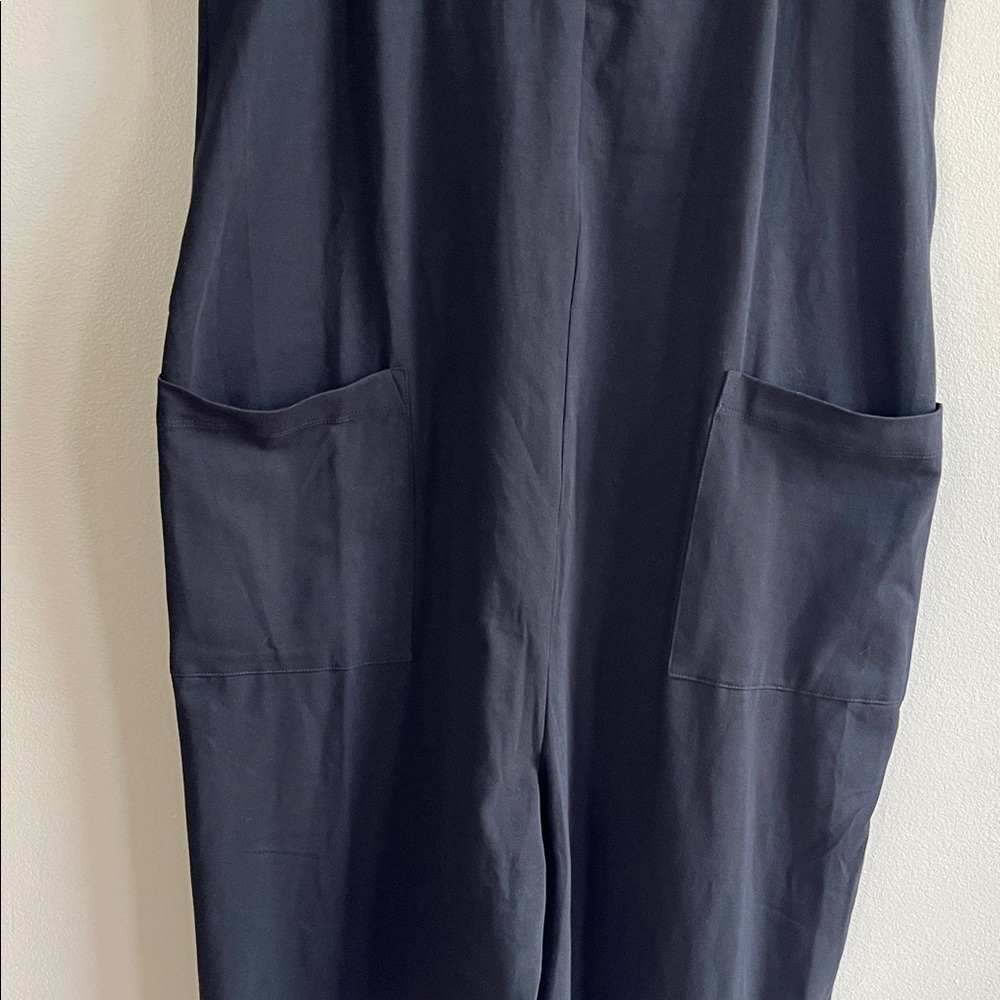Pact Organic Cotton Cool Stretch Lounge Black Racerback Jumpsuit size medium - Picture 6 of 16